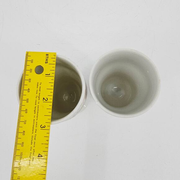 Vintage Mid Century 2 PC Floral Parfait Dessert Cups Made in Japan Hippie Boho - Picture 7 of 8